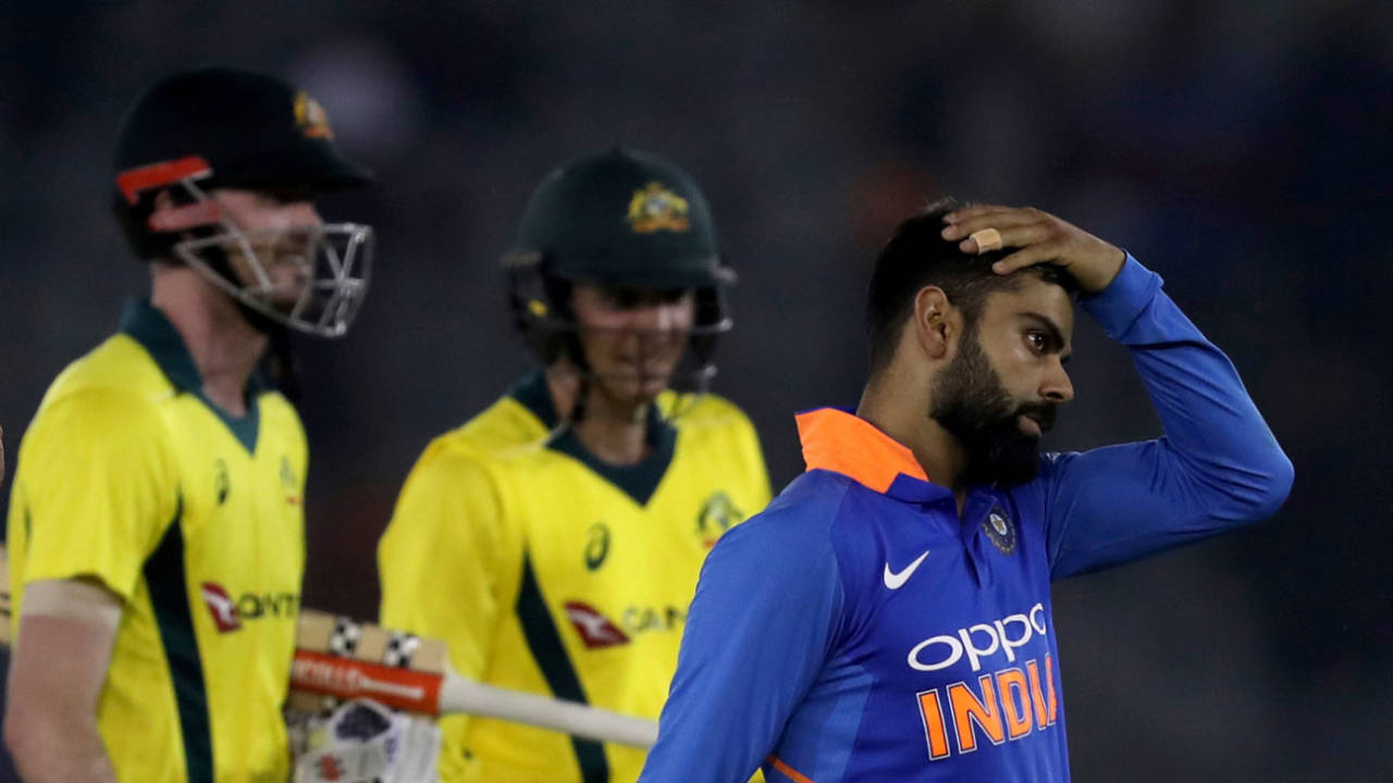 Virat Kohli sports a look of frustration&nbsp;&nbsp;&bull;&nbsp;&nbsp;Associated Press