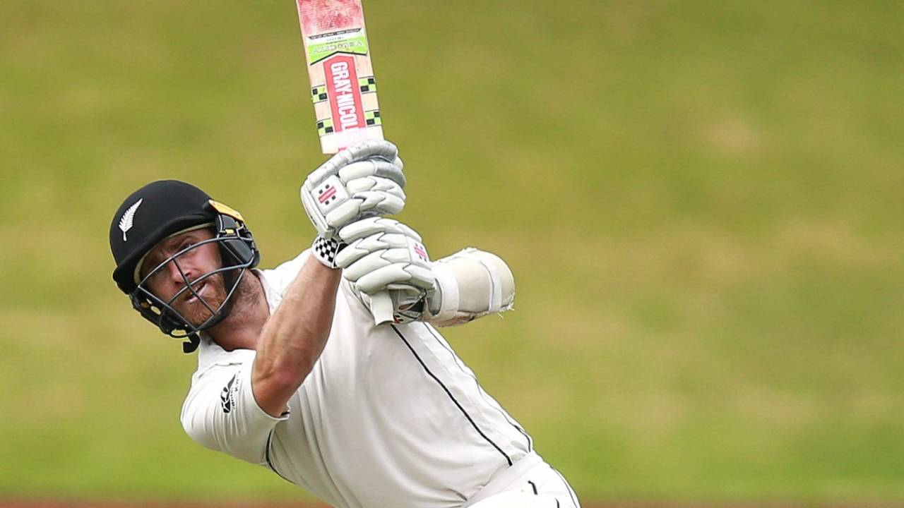 Kane Williamson plays on the leg side, New Zealand v Bangladesh, 2nd Test, Wellington, 4th day, March 11, 2019