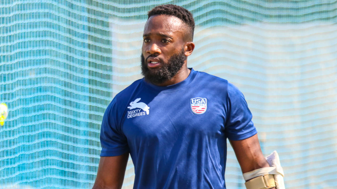 Aaron Jones wraps up a net session, Dubai, March 14, 2019