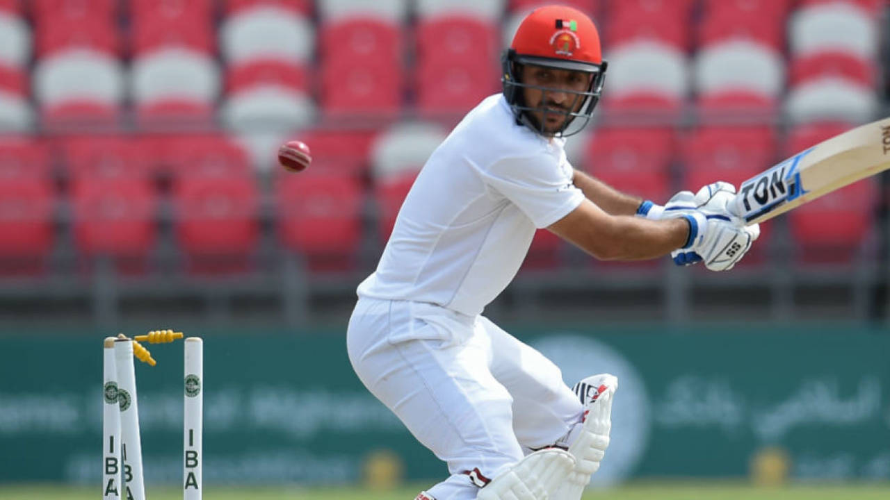 Rahmat Shah chops on, Afghanistan v Ireland, only Test, Dehradun, 2nd day, March 16, 2019