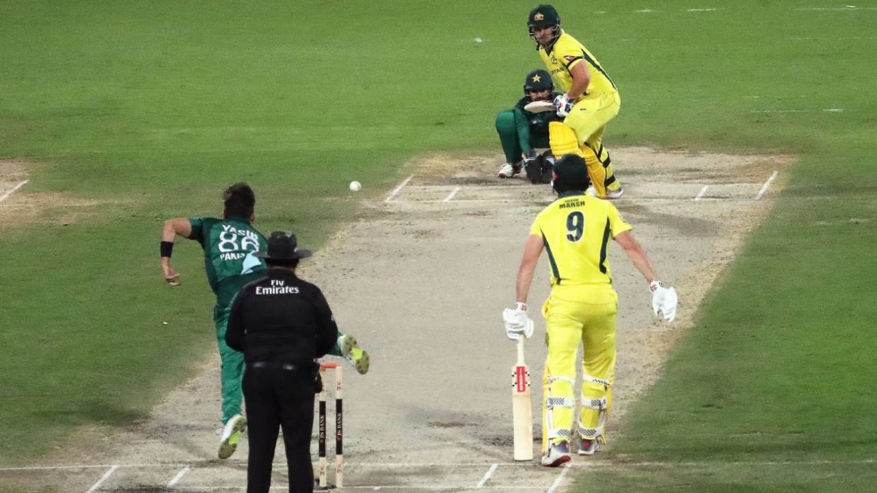 Aaron Finch took the attack to Yasir Shah, Pakistan v Australia, 1st ODI, Sharjah, March 22, 2019