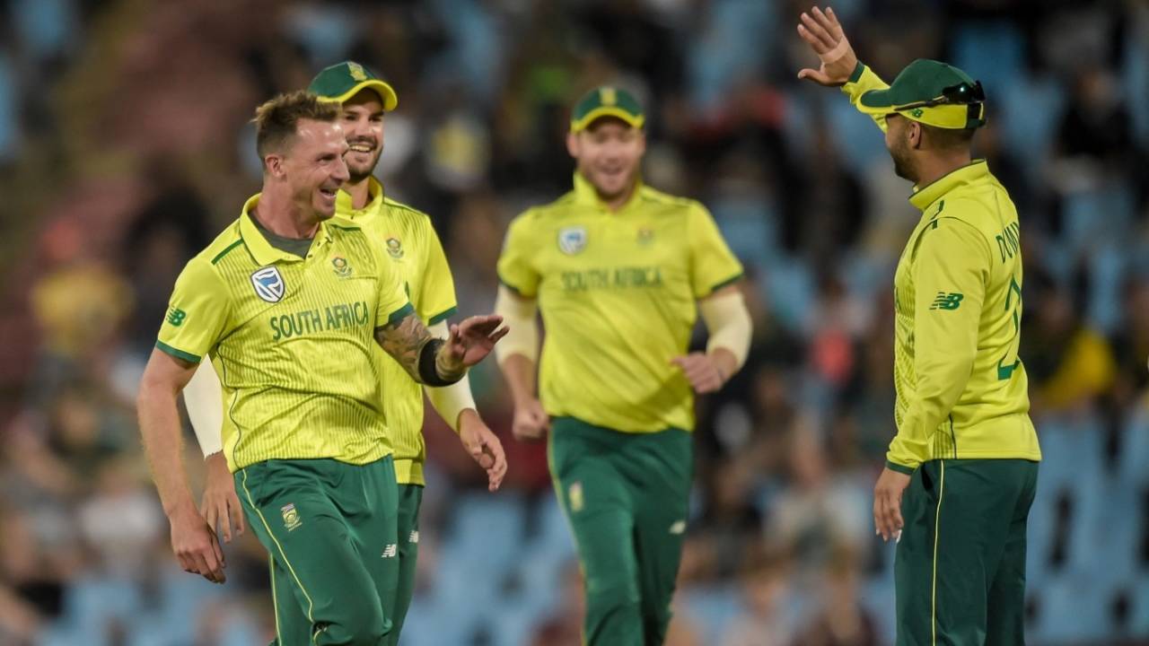 Dale Steyn celebrates a wicket, South Africa v Sri Lanka, 2nd T20I, Centurion, March 22, 2019