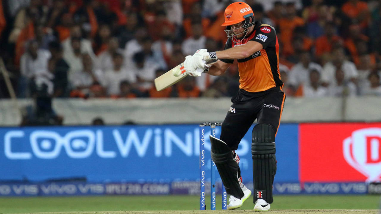 Jonny Bairstow cuts behind square, Sunrisers Hyderabad v Rajasthan Royals, Indian Premier League 2019, Hyderabad, March 29, 2019