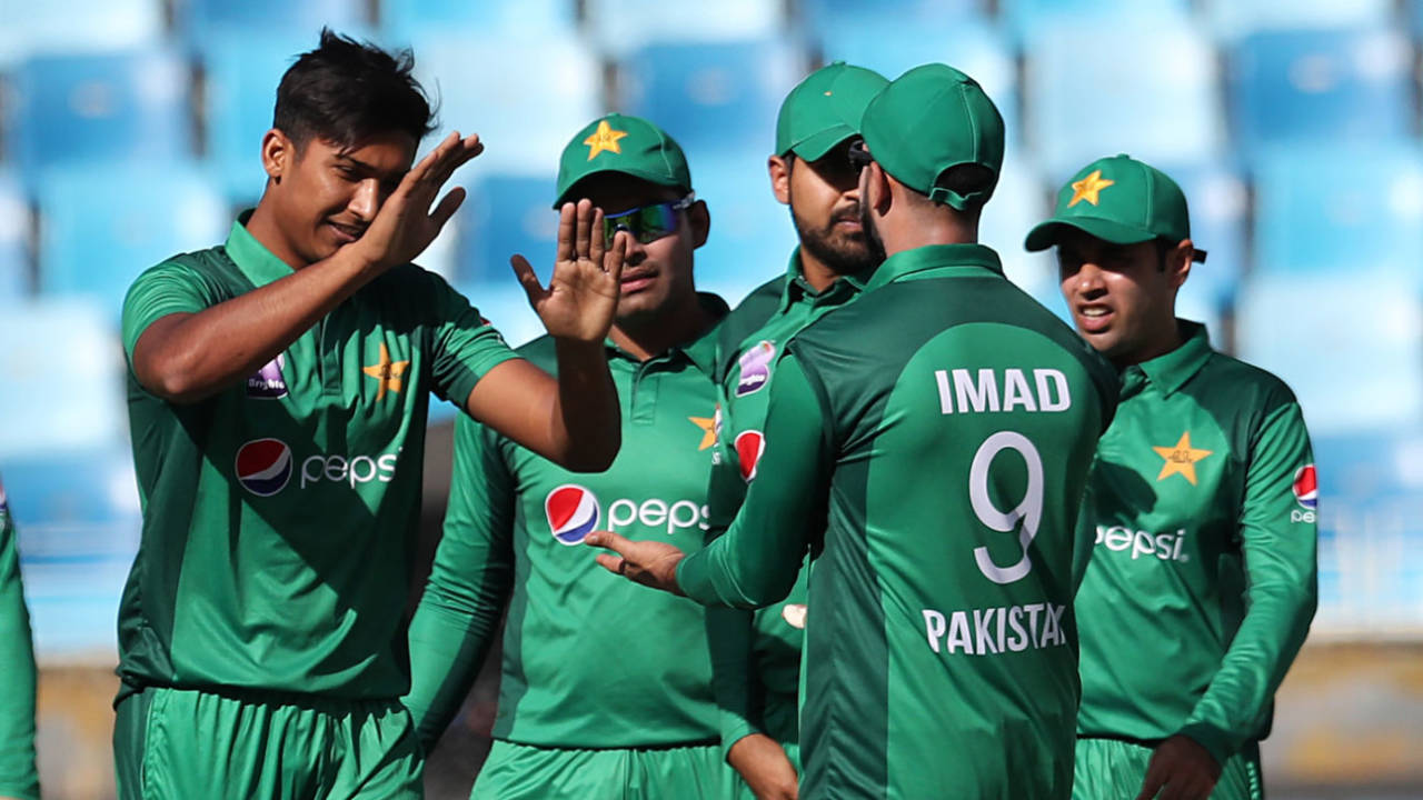 Mohammad Hasnain rejoices a wicket&nbsp;&nbsp;&bull;&nbsp;&nbsp;AFP