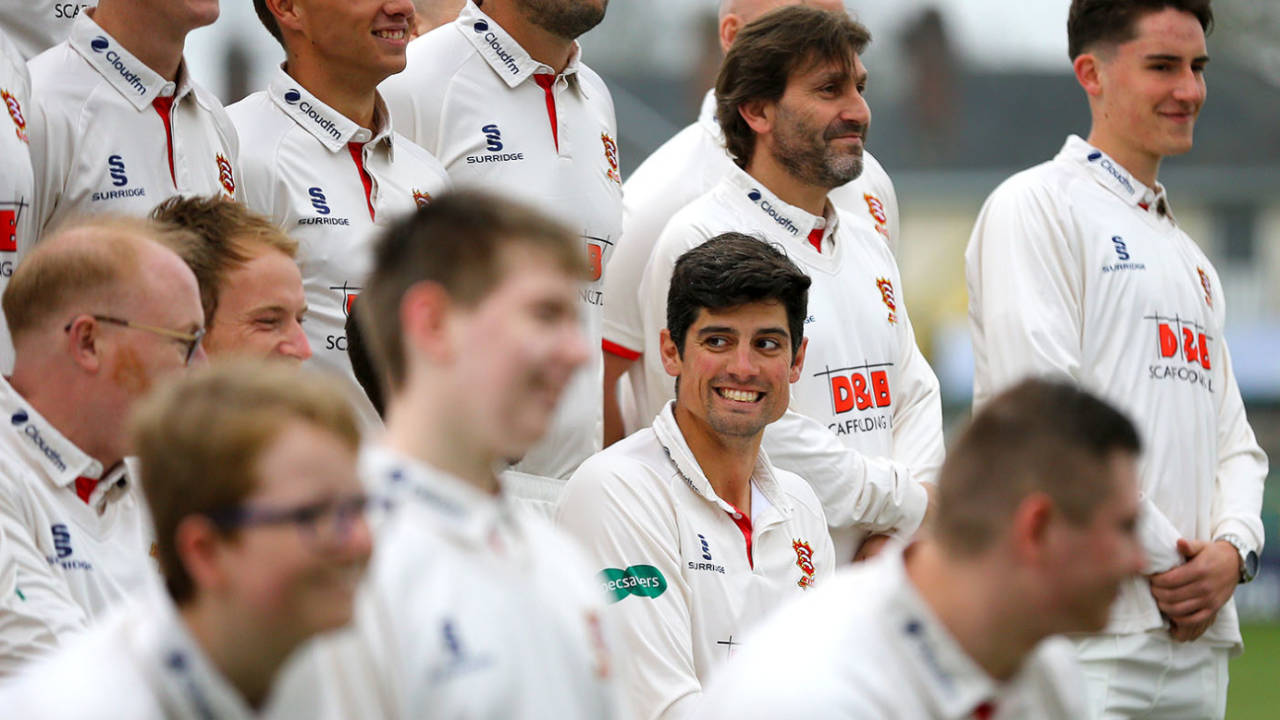 Just another face in the crowd: Alastair Cook at Essex's media day, Chelmsford, April 2, 2019