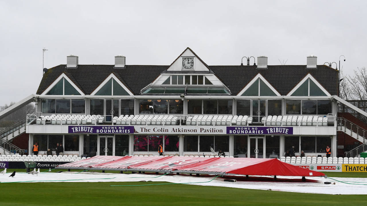 The covers were firmly on at Taunton&nbsp;&nbsp;&bull;&nbsp;&nbsp;Getty Images
