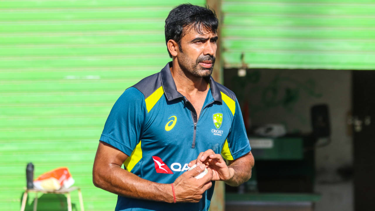 Pardeep Sahu was enlisted by Australia to help them prep for spin on their early 2019 tours, Sharjah, March 20, 2019