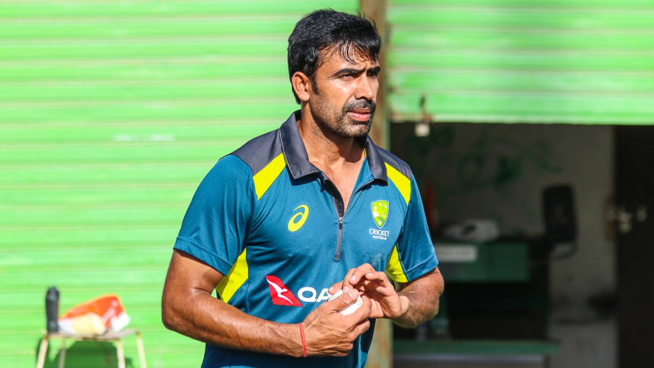 Pardeep Sahu was enlisted by Australia to help them prep for spin on their early 2019 tours, Sharjah, March 20, 2019
