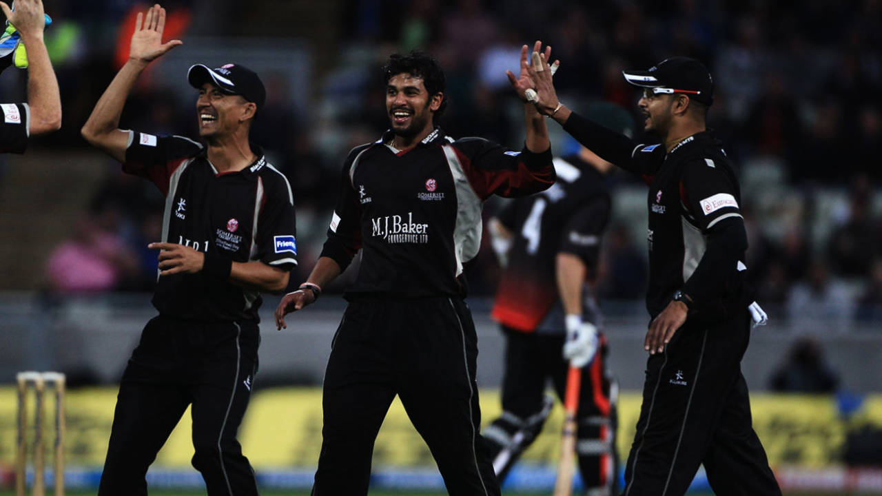 Arul Suppiah holds the record for the best T20 figures - 6 for 5&nbsp;&nbsp;&bull;&nbsp;&nbsp;Getty Images