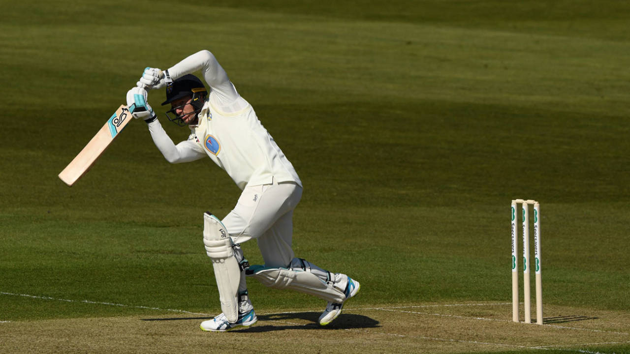Cameron Bancroft drives through the covers, Durham v Sussex, Chester-le-Street, day 1, April 11, 2019