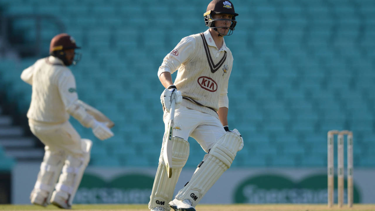 Will Jacks on the run, Surrey v Essex, The Oval, day 1, April 11, 2019