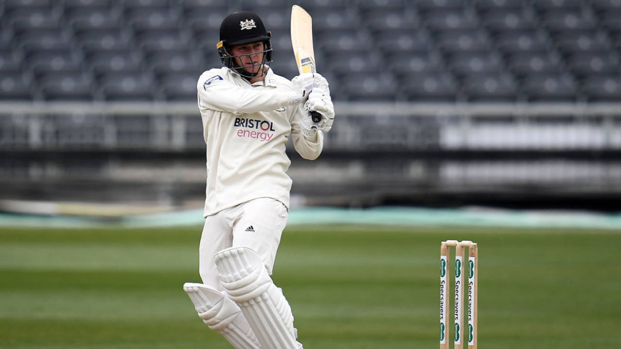 Ryan Higgins swivels to pull, Gloucestershire v Derbyshire, County Championship, Division Two, Bristol, April 12, 2019