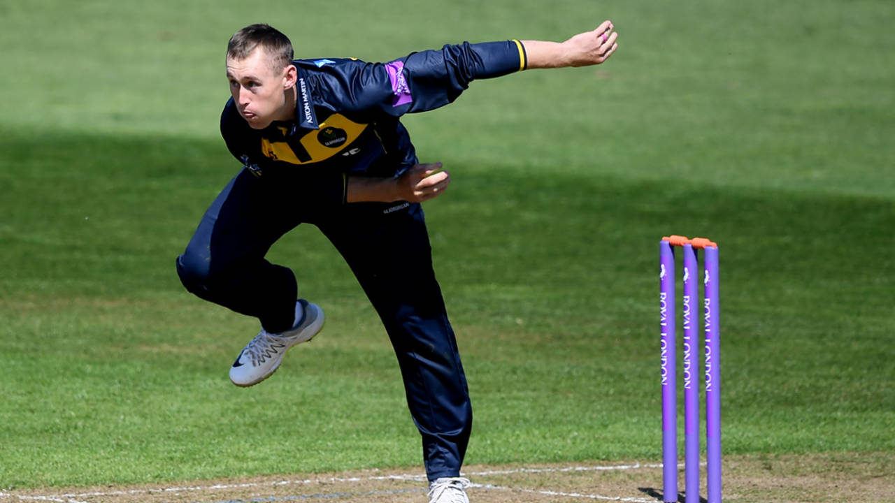 Marnus Labuschagne bowls for Glamorgan, Glamorgan v Somerset, Royal London Cup, South Group, Cardiff, April 21, 2019