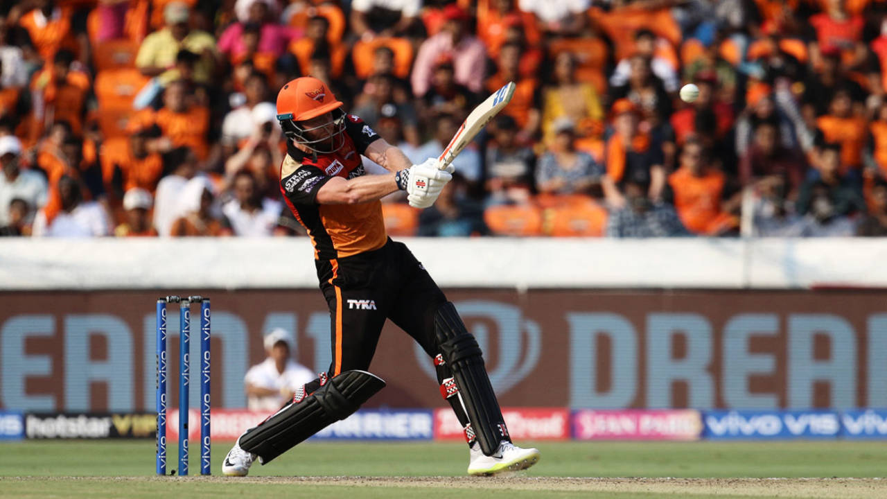 Jonny Bairstow pulls, Sunrisers Hyderabad v Royal Challengers Bangalore, IPL 2019, Hyderabad, March 31, 2019