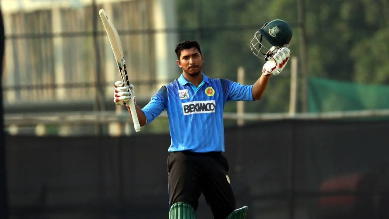 Soumya Sarkar became the first Bangladeshi batsman to hit a List A double-century 