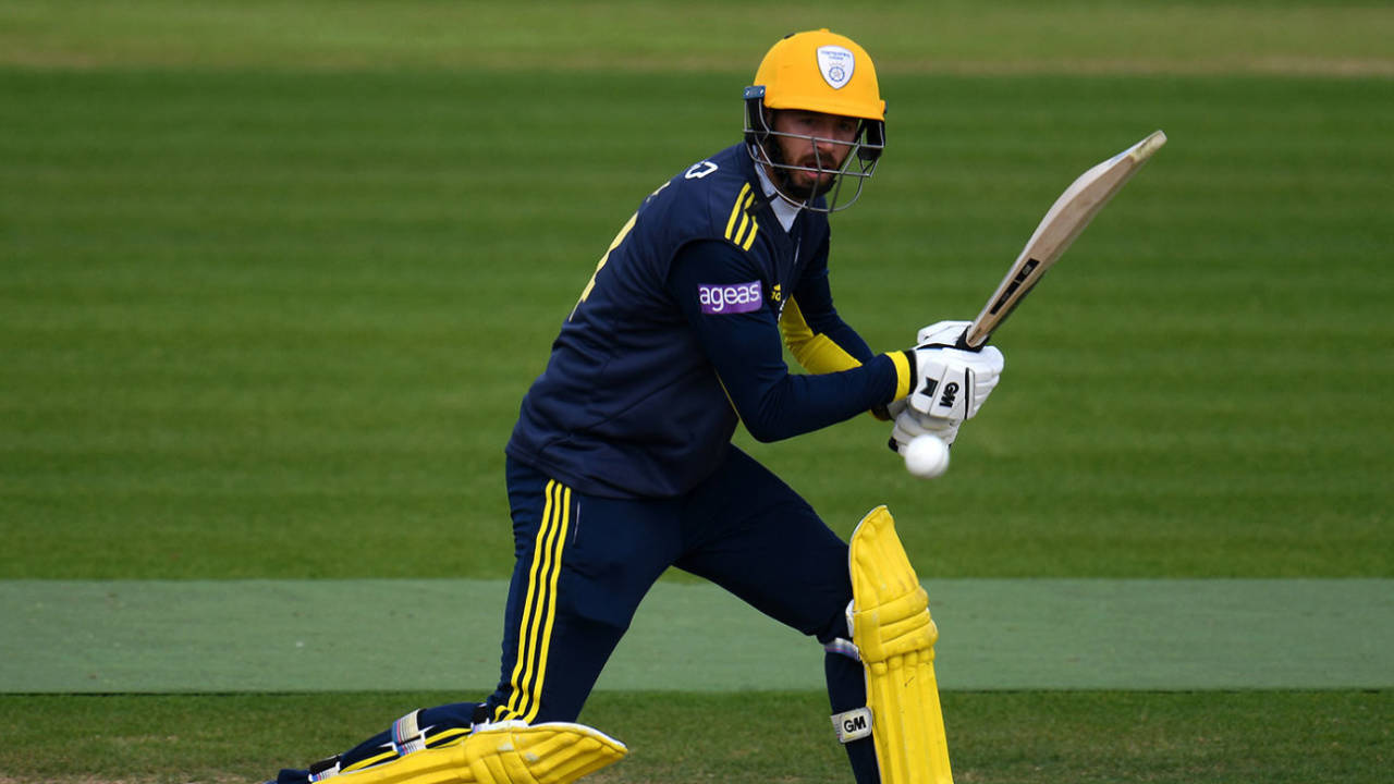 James Vince plays through the off side, Hampshire v Gloucestershire, Royal London Cup, Ageas Bowl, April 26, 2019