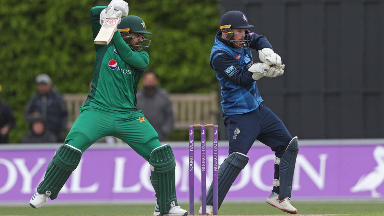 Haris Sohail rocks back to cut, Kent v Pakistan XI, Tour match, Beckenham, April 27, 2019