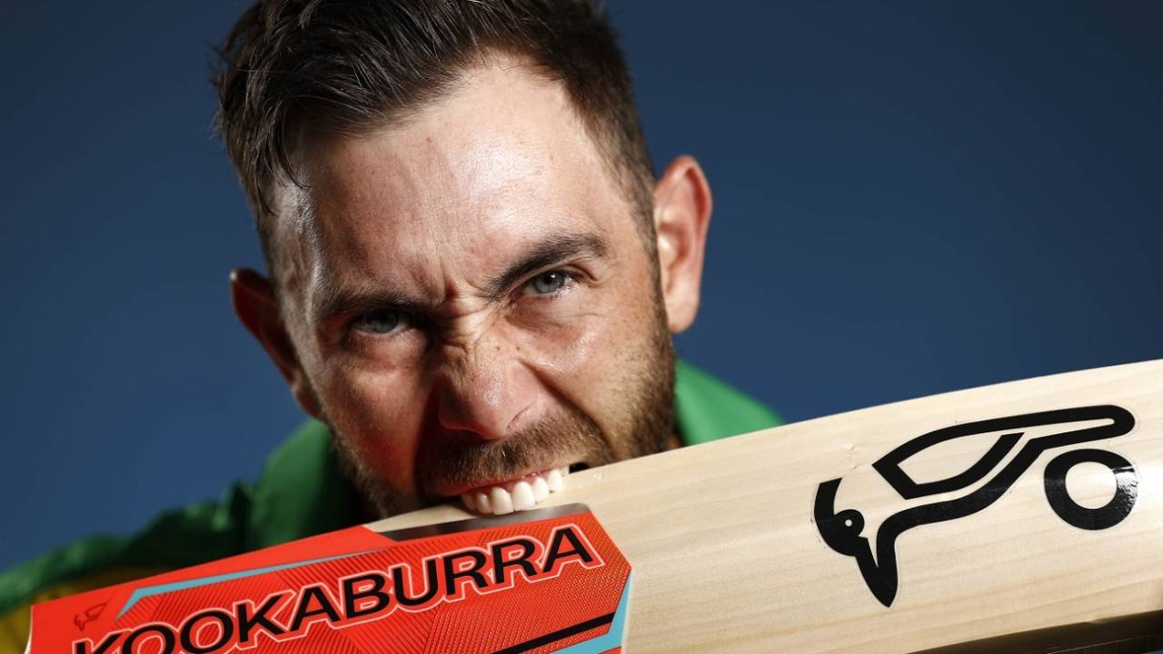 Glenn Maxwell poses during a photo session, May 7, 2019