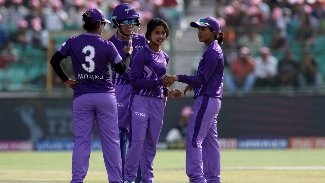Sushree Pradhan got the big wicket of Stafanie Taylor, Trailblazers v Velocity, Women's T20 Challenge, Jaipur, May 8, 2019