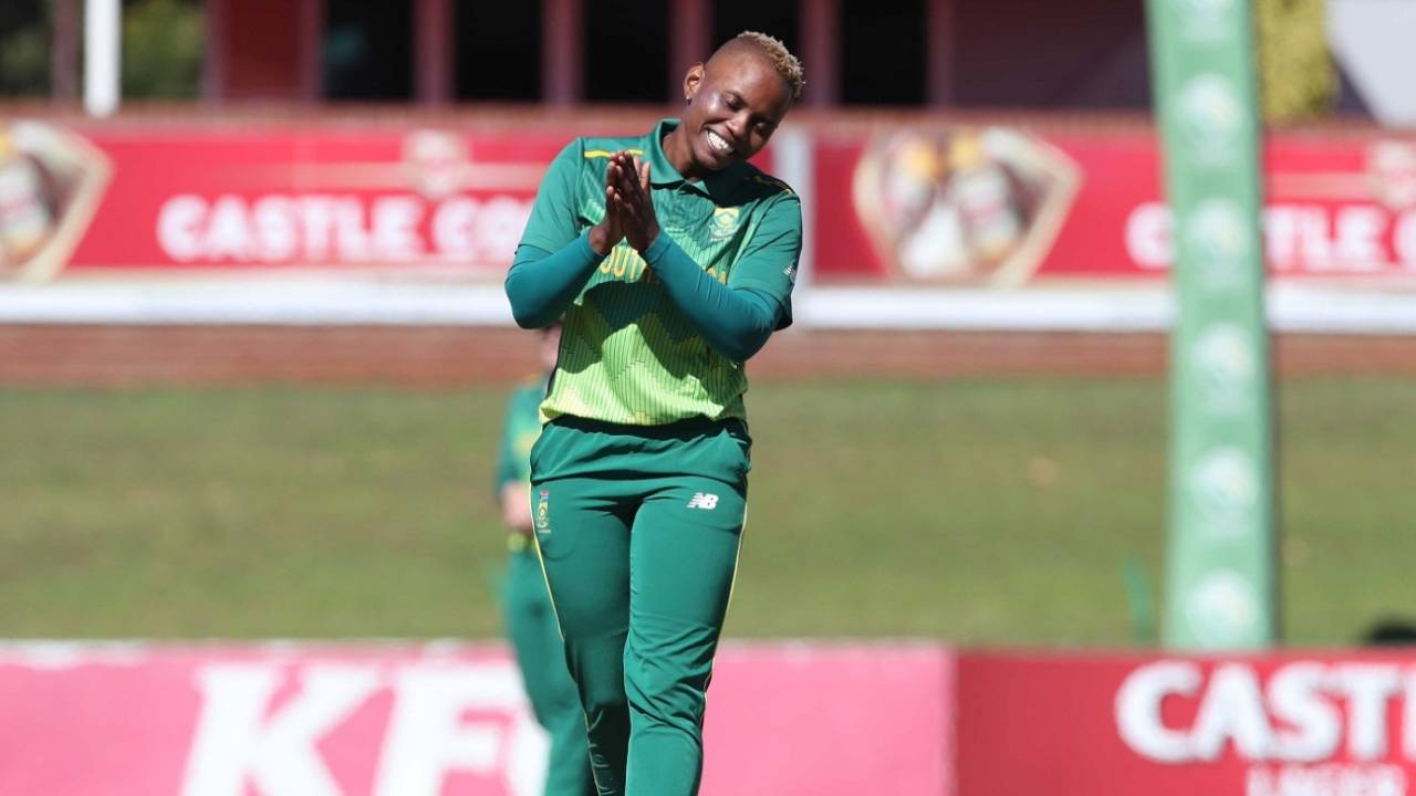 Masabata Klaas is all smiles, South Africa v Pakistan, 2nd Women's ODI, Potchefstroom, May 9, 2019