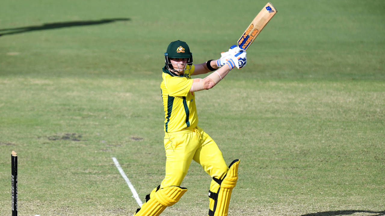 Steven Smith continued his promising form, Australia XI v New Zealand XI, 3rd one-day match, Allan Border Field, May 10, 2019
