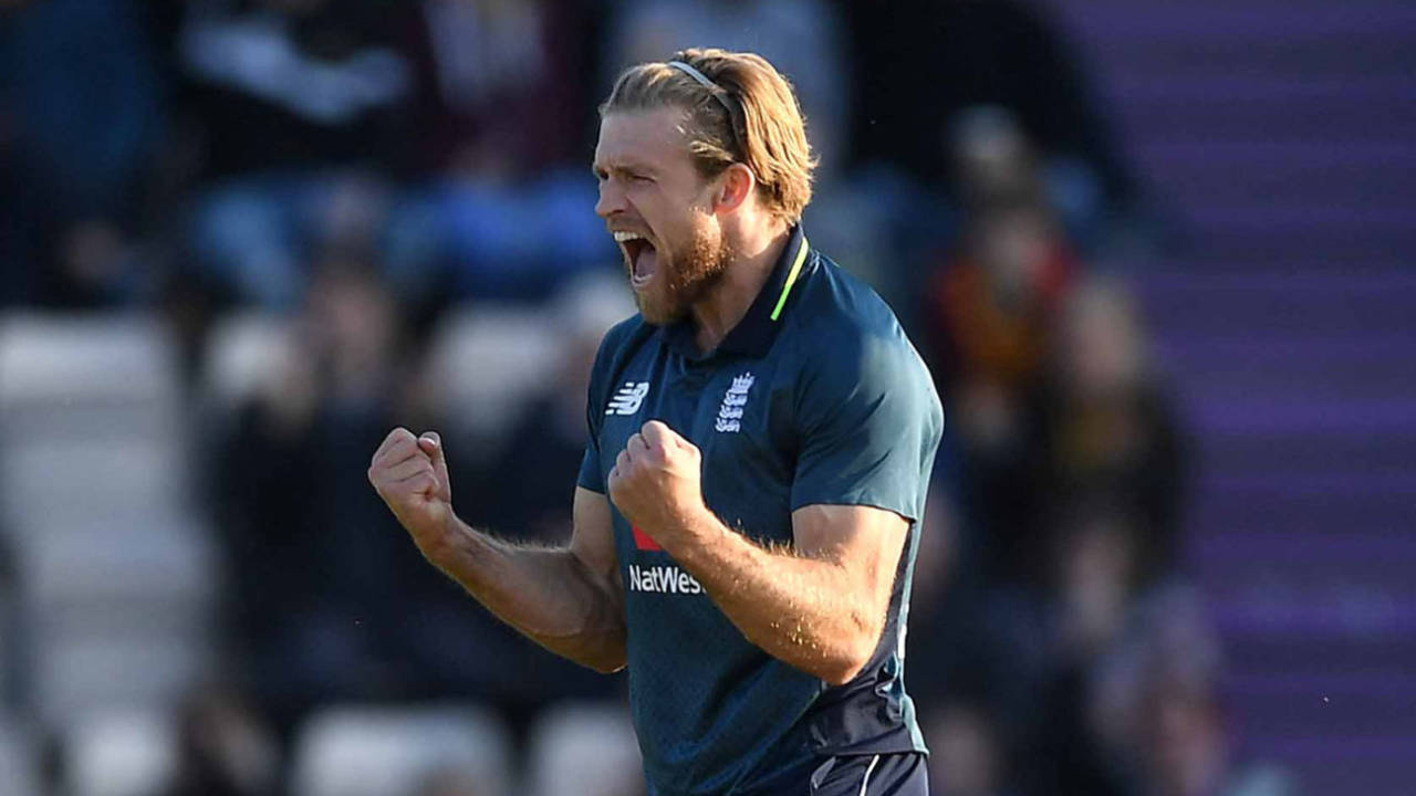 David Willey celebrates a key breakthrough, England v Pakistan, 2nd ODI, Ageas Bowl, May 11, 2019