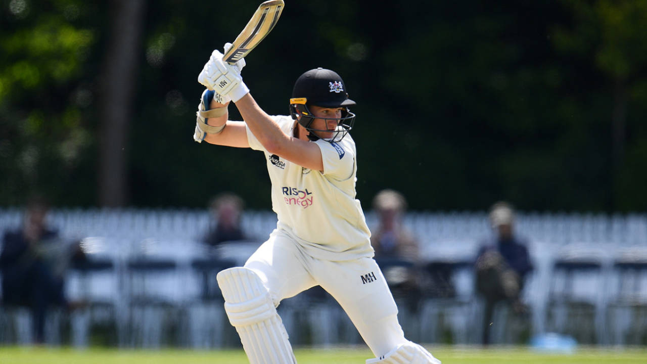 James Bracey steers through the off side, Glamorgan v Gloucestershire, County Championship, Newport, 1st day, May 14, 2019