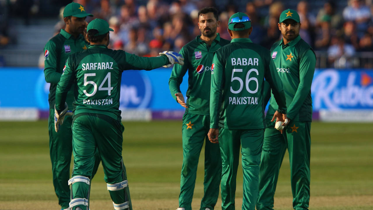 Junaid Khan celebrates dismissing Jonny Bairstow, England v Pakistan, 3rd ODI, Bristol, May 14, 2019