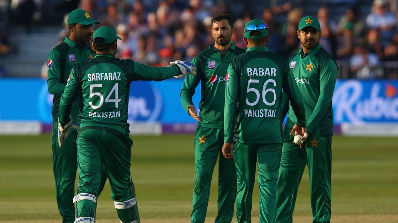 Junaid Khan celebrates dismissing Jonny Bairstow, England v Pakistan, 3rd ODI, Bristol, May 14, 2019