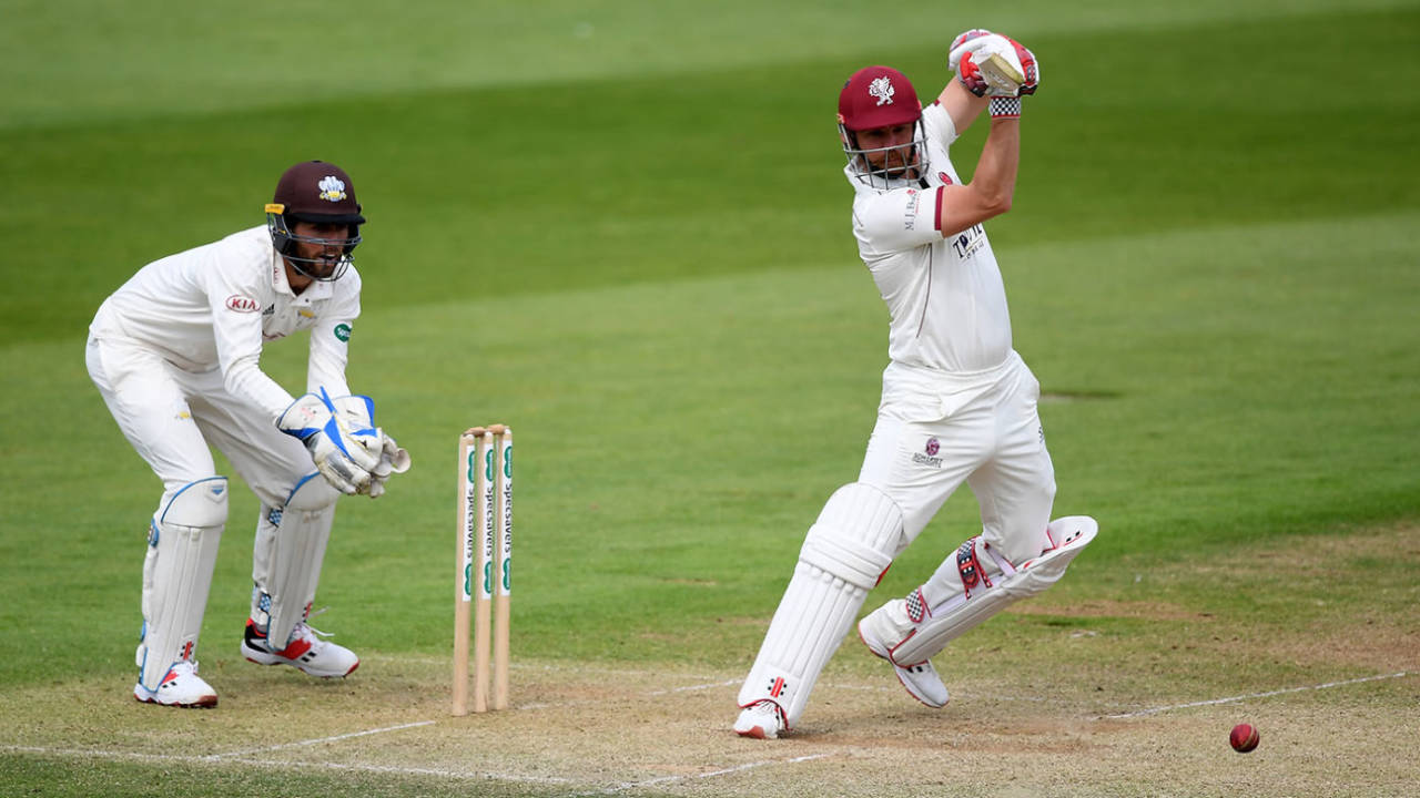 James Hildreth plays through the off side, Somerset v Surrey, County Championship Division One, Taunton, May 15, 2019