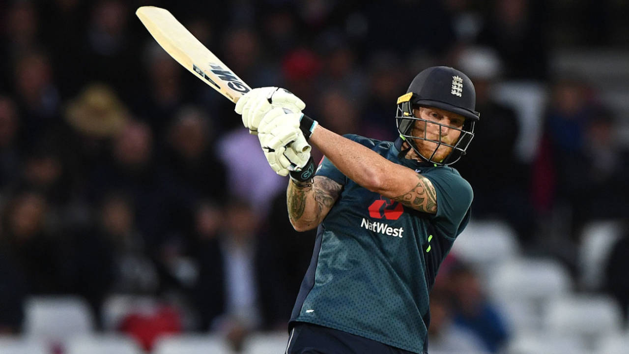Ben Stokes pulls through the leg side, England v Pakistan, 4th ODI, Trent Bridge, May 17, 2019