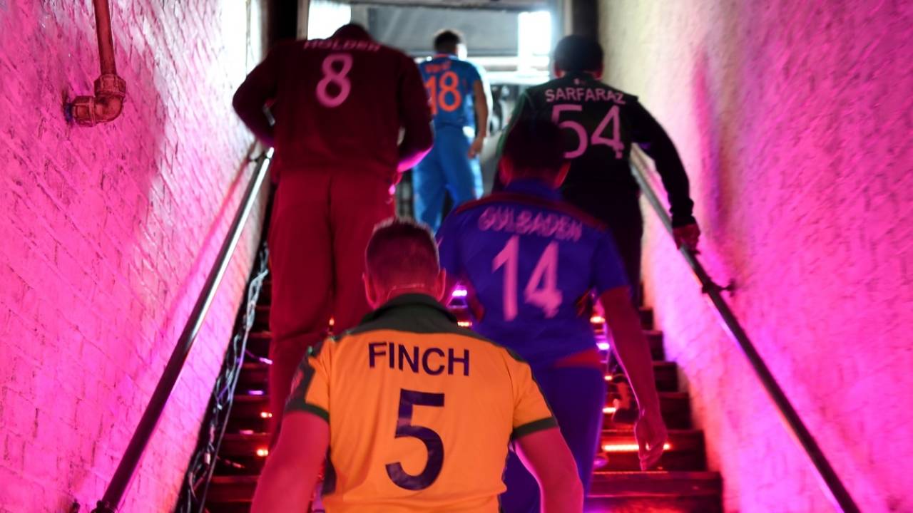 The captains arrive for a World Cup event, London, May 23, 2019