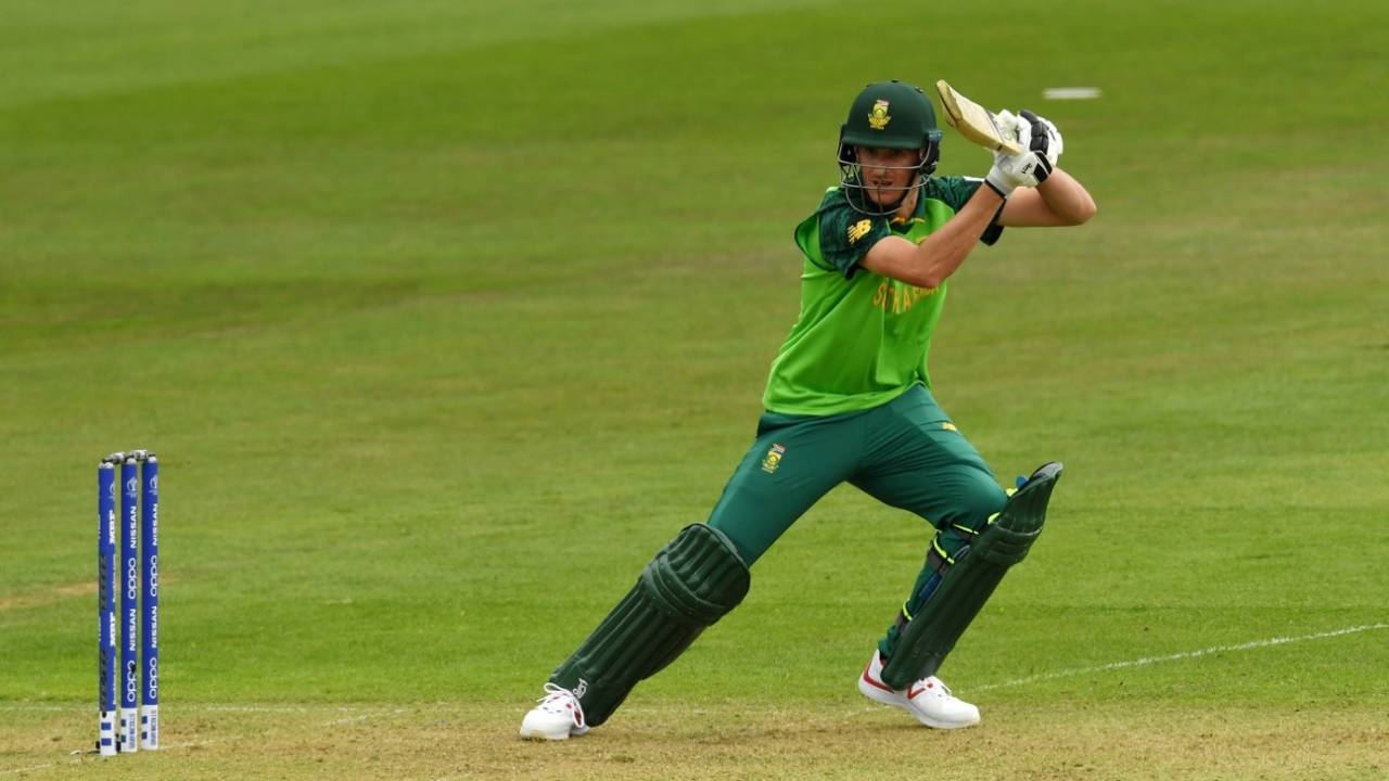 Chris Morris plays one on the off side, South Africa v Sri Lanka, warm-up match, World Cup 2019, Cardiff, May 24, 2019