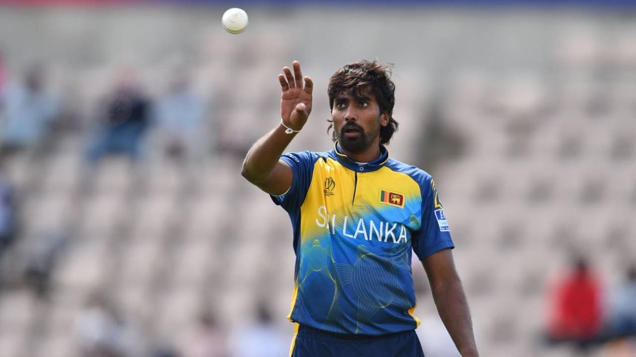 Nuwan Pradeep took the new ball, Australia v Sri Lanka, World Cup 2019 warm-up, Southampton, May 27, 2019