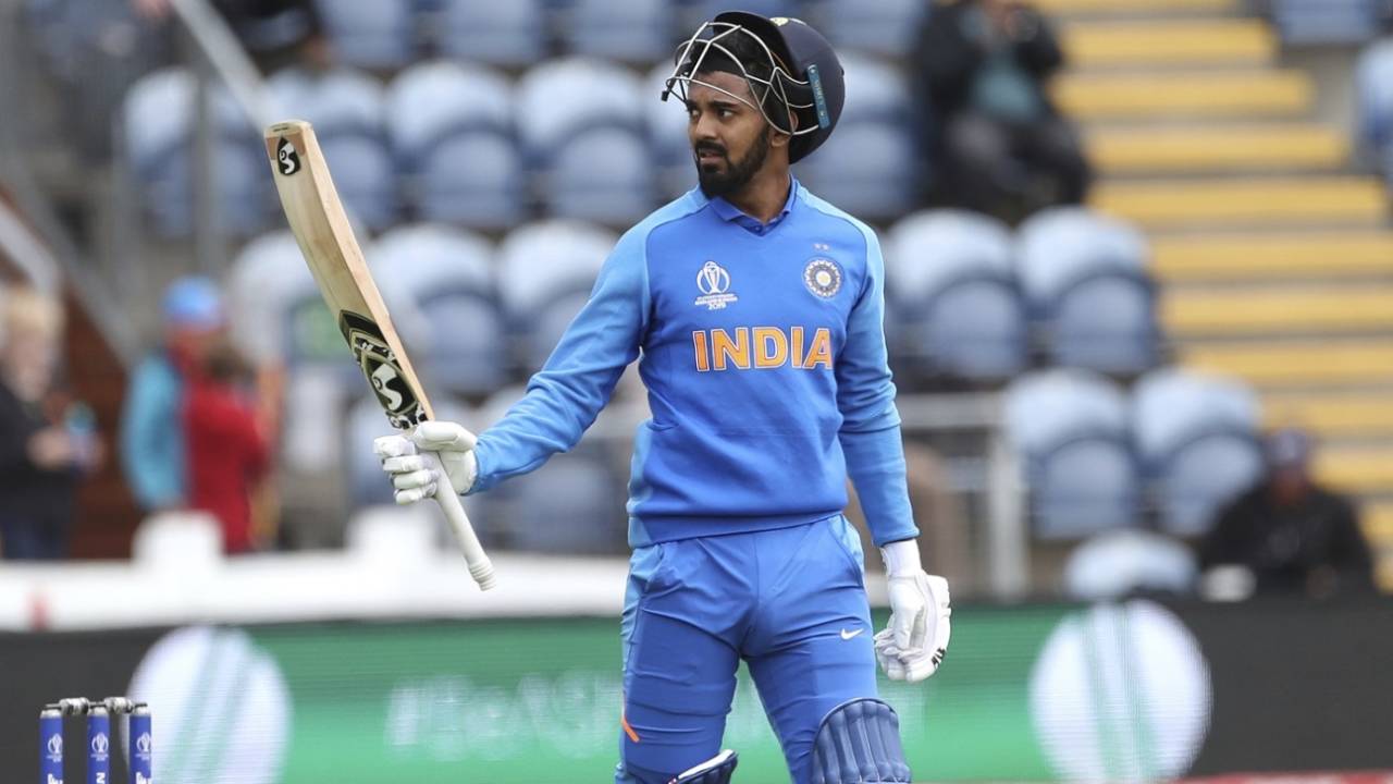 KL Rahul raises his fifty, Bangladesh v India, World Cup 2019 warm-up, Cardiff, May 28, 2019