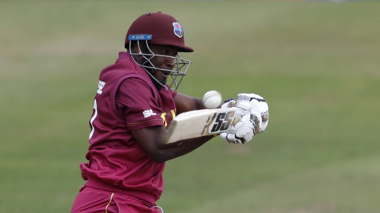 Andre Russell prepares to let it rip, New Zealand v West Indies, ICC World Cup warm-up, Bristol, May 28, 2019