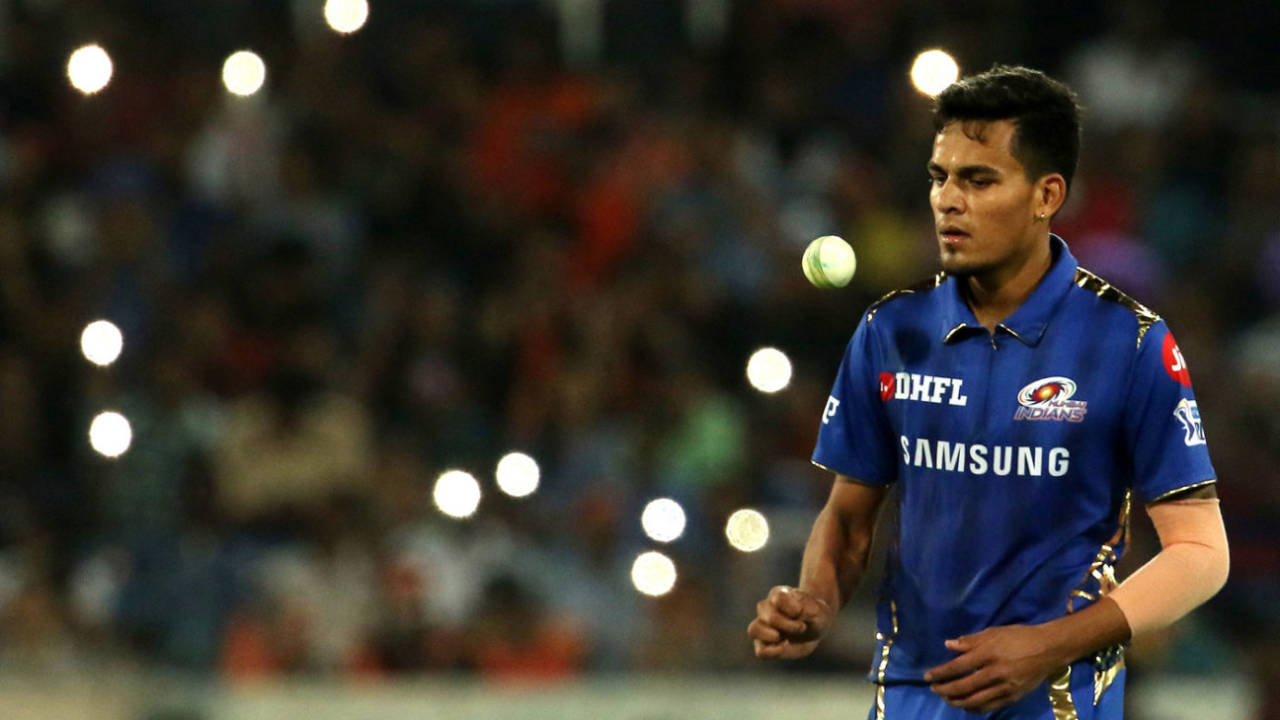 Rahul Chahar struck his maiden first-class fifty and picked a five-for for India A, Sunrisers Hyderabad v Mumbai Indians, IPL 2019, Hyderabad, April 6, 2019