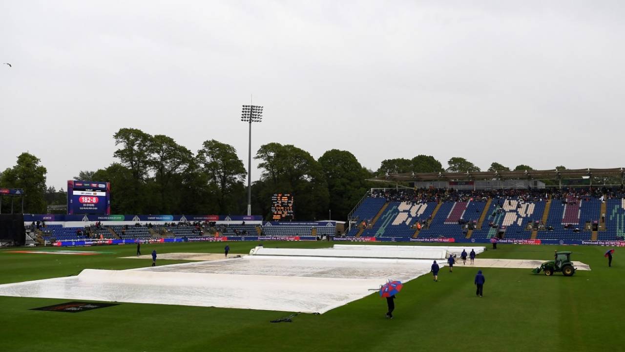 Rain delays play, Afghanistan v Sri Lanka, World Cup 2019, Cardiff, June 4, 2019