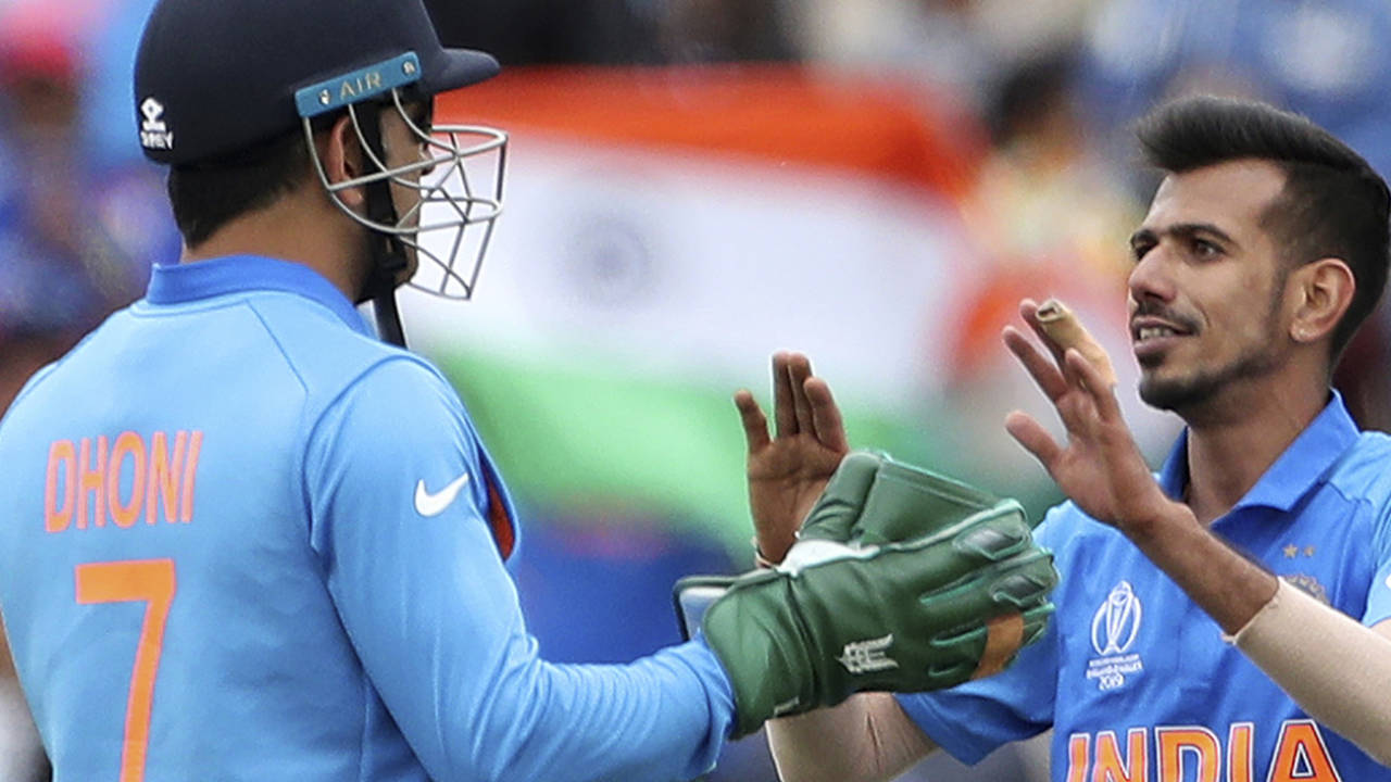The dagger logo on the back of Dhoni's keeping gloves, which is against the ICC regulations&nbsp;&nbsp;&bull;&nbsp;&nbsp;Associated Press