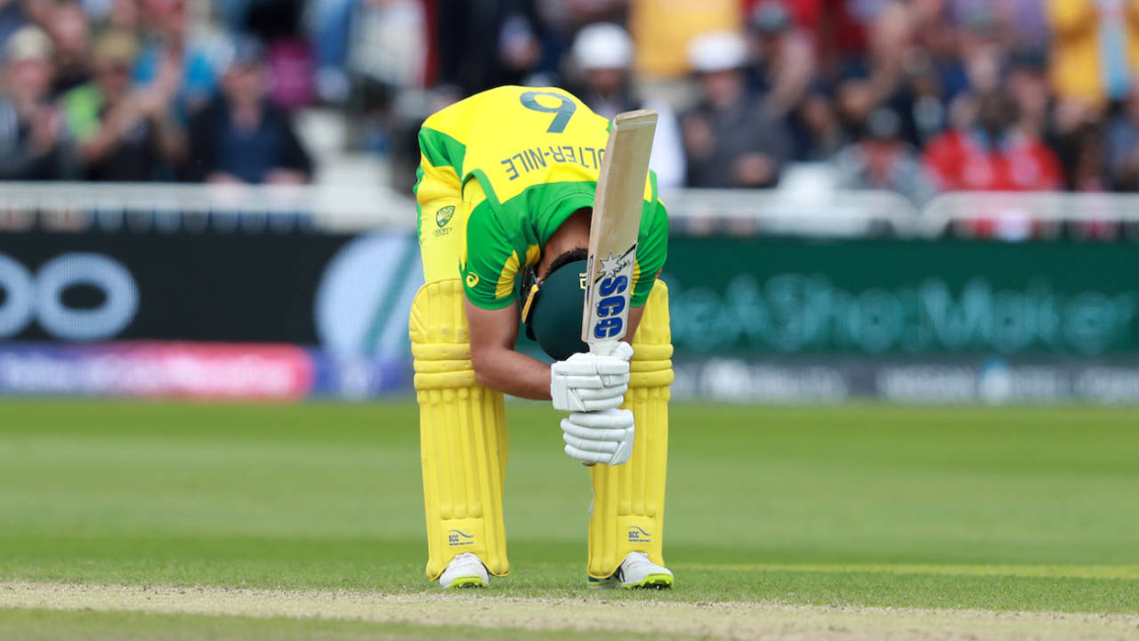 Nathan Coulter-Nile pulls the ball to the boundary, Australia v West Indies, World Cup 2019, Trent Bridge, June 6, 2019