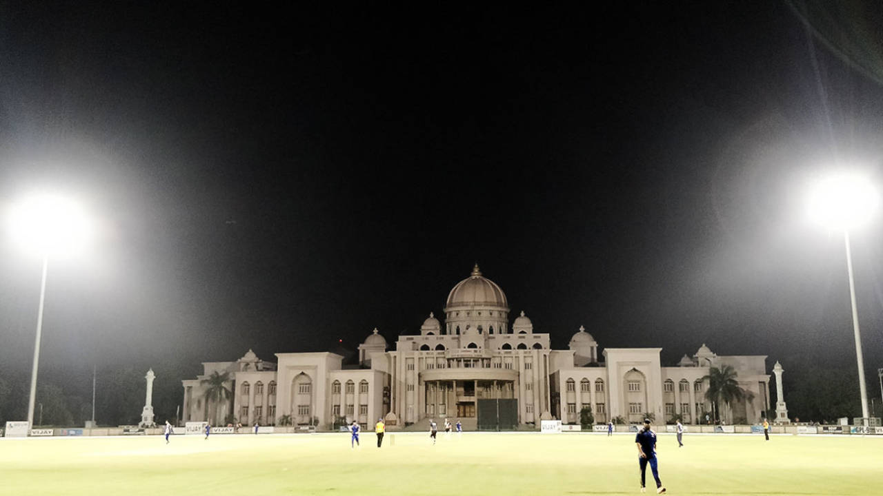 A match in the Gurukul Premier League in Ahmedabad, 2019