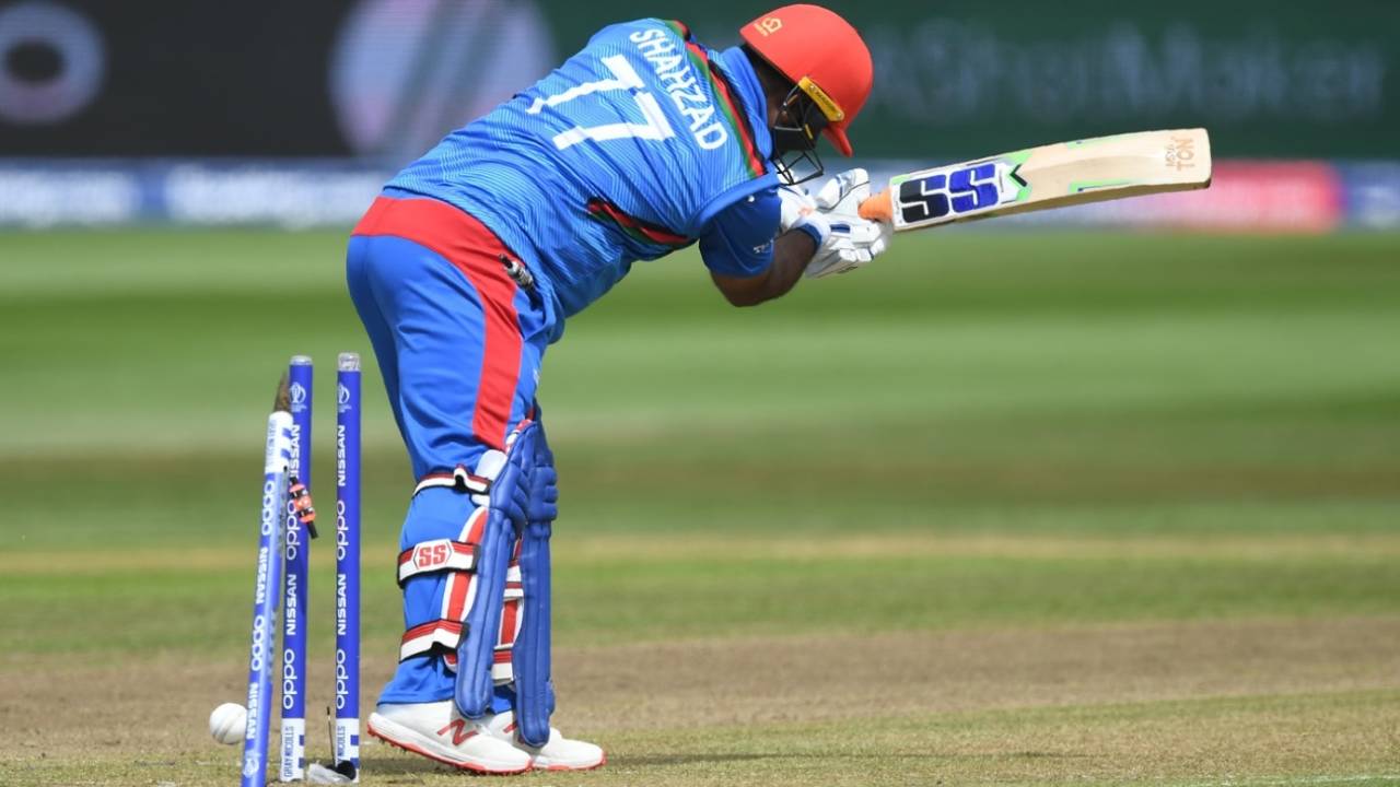 Mohammad Shahzad was out for a three-ball duck against Australia
