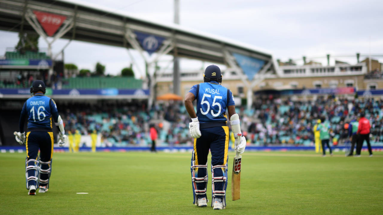 Dimuth Karunaratne and Kusal Perera are only the second captain-wicketkeeper opening pair in a World Cup match&nbsp;&nbsp;&bull;&nbsp;&nbsp;Getty Images