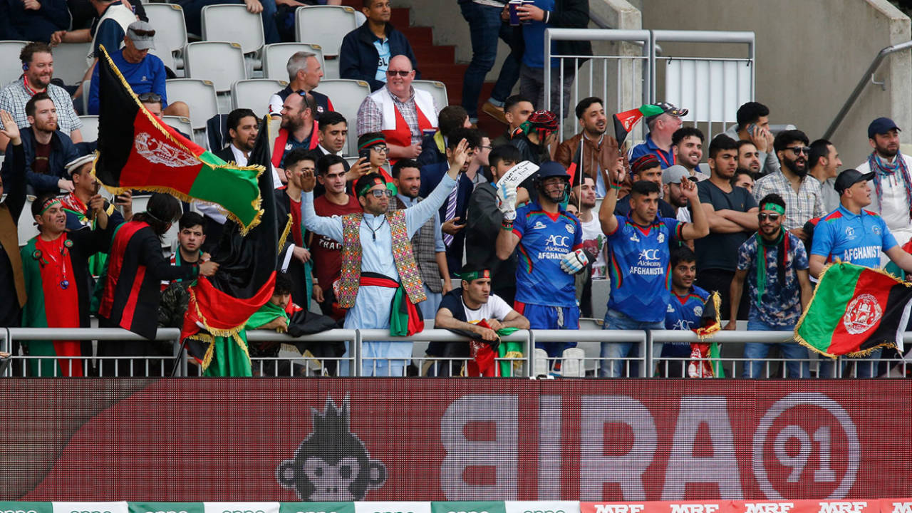 A section of the crowd during the England v Afghanistan World Cup match at Old Trafford&nbsp;&nbsp;&bull;&nbsp;&nbsp;Getty Images