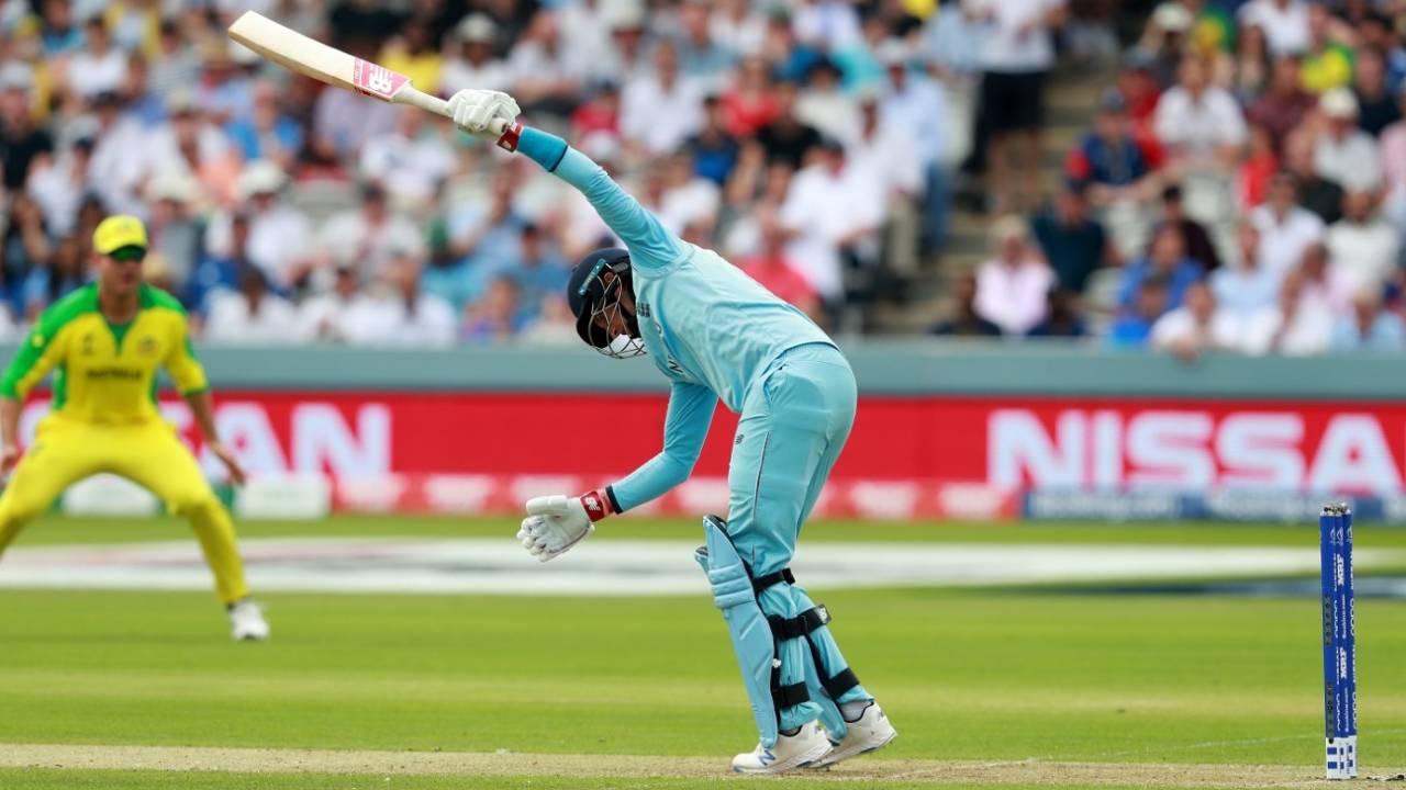 Joe Root is trapped LBW by Mitchell Starc, England v Australia, World Cup 2019, Lord's, June 25, 2019