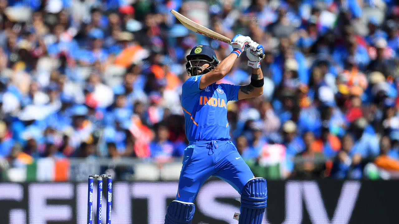 It's the sounds, as much as the sights, which set Virat Kohli's batting apart, India v West Indies, World Cup 2019, Old Trafford, June 27, 2019