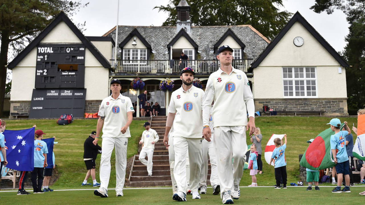 Cameron Bancroft leads Durham out, Lancashire v Durham, County Championship: Division Two, Sedbergh, June 30, 2019