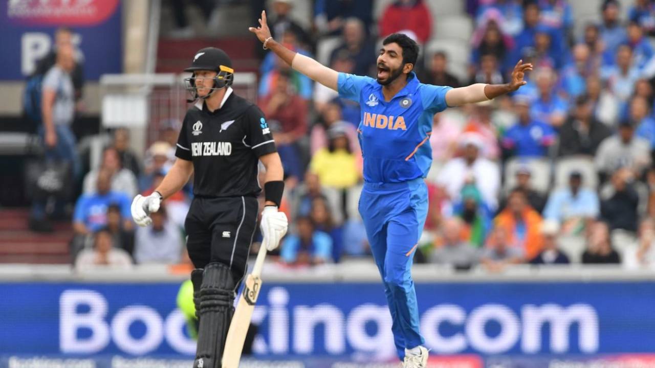 Jasprit Bumrah was almost unplayable early on, India v New Zealand, World Cup 2019, Old Trafford, July 9, 2019