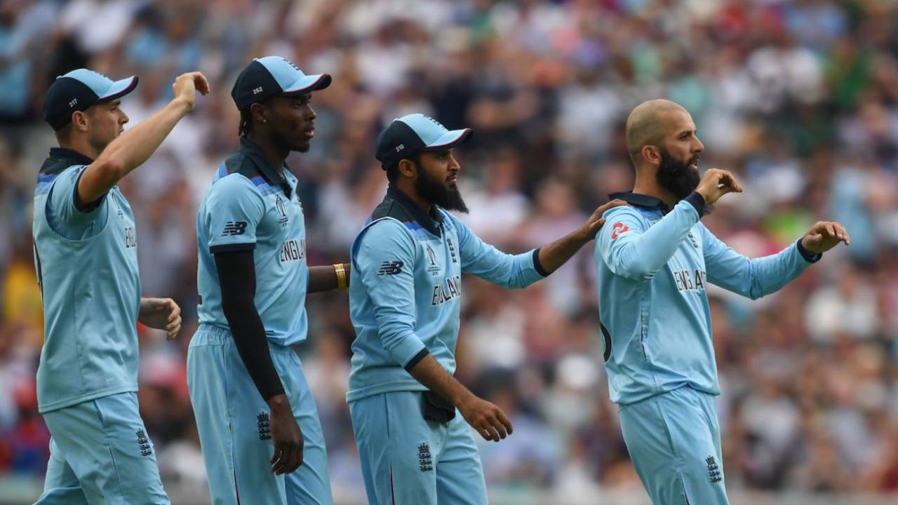 Jofra Archer finished with 2 for 32 from his 10 overs, England v Australia, World Cup 2019, Edgbaston, July 11, 2019
