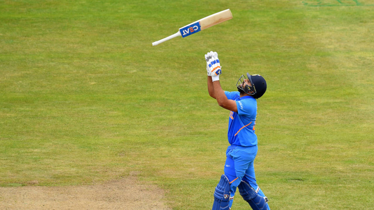 Rohit Sharma became the leading scorer at this year's World Cup during the course of his hundred, Bangladesh v India, World Cup 2019, Edgbaston, July 2, 2019